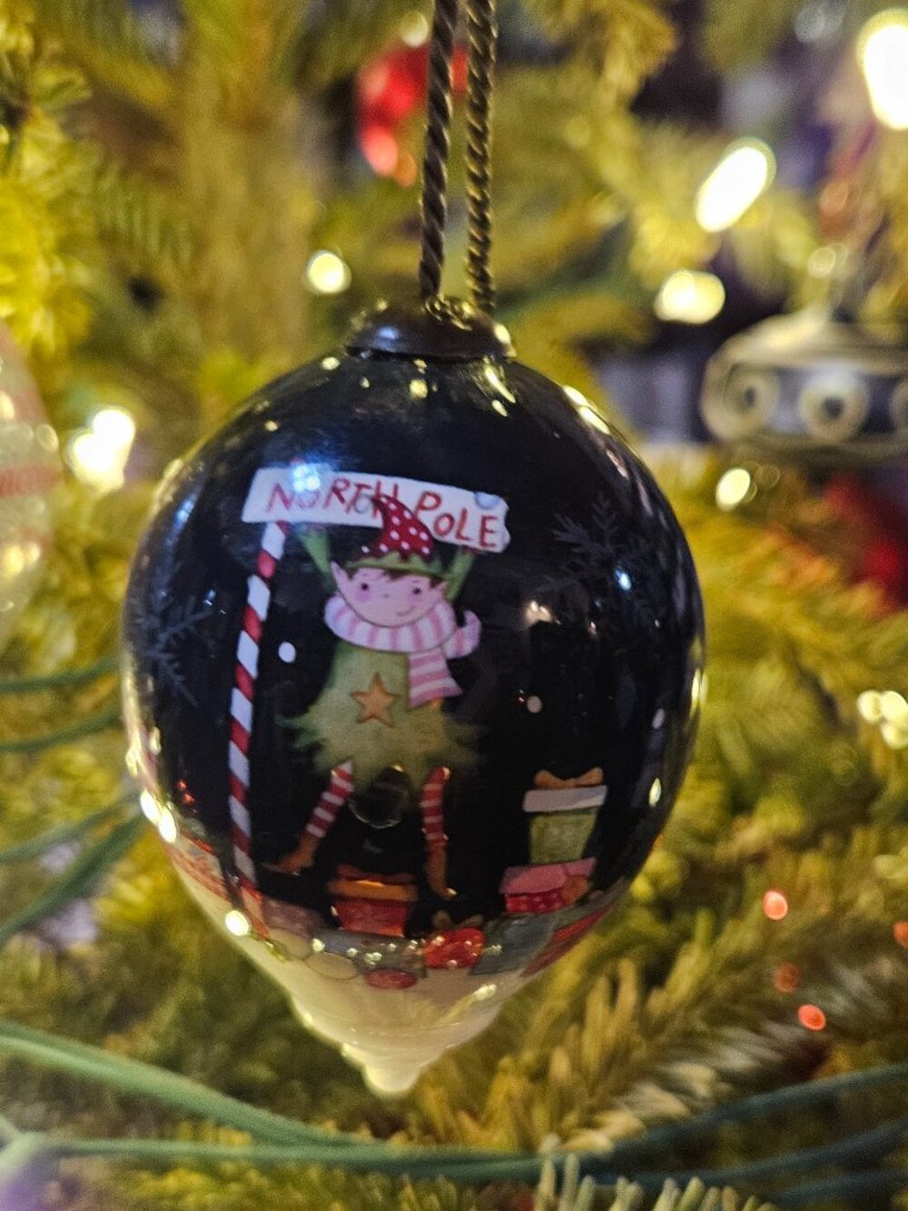 Ne'Qwa Art Ornament "Wrapped Up With Joy - Dillards Exclusive by Precious Moment